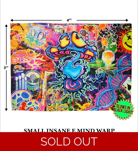 Insane E - Small Mind Warp 3x4 UV Tapestry